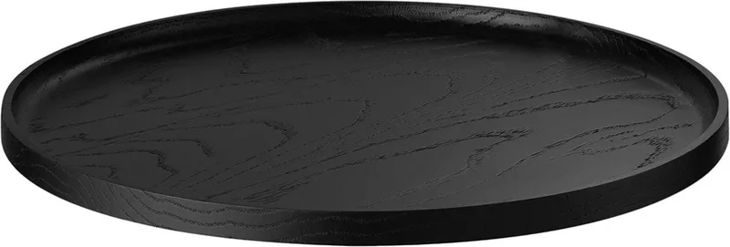 Oku Ronde Tray / Dienblad Black | Hout von Blomus in Zwart – Produktfoto