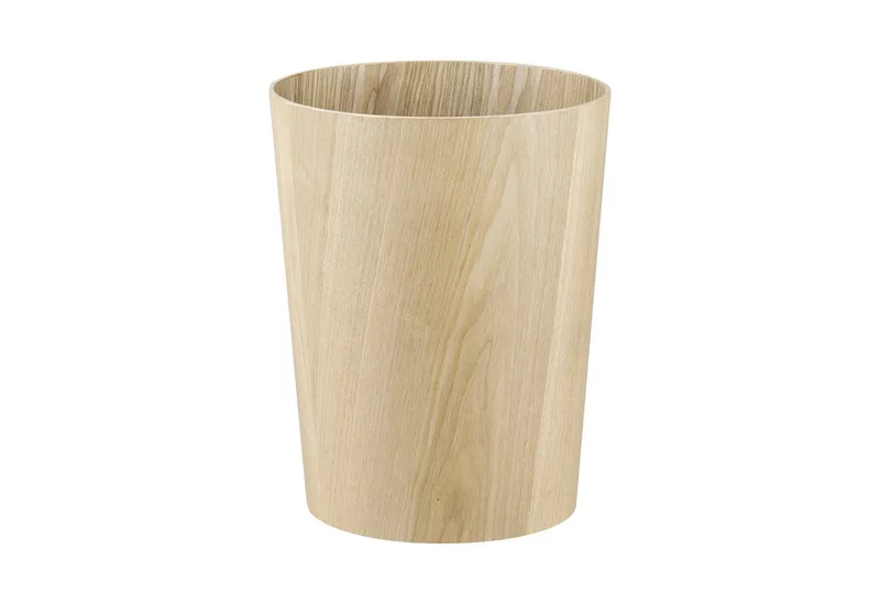 Papierkorb -WILO- Papiereimer: Natürliches Design in Holzoptik für das Office, Hochwertig, Holzoptik, Platzsparend, Modernes Design, Zeitlos de Blomus en Braun – photo du produit