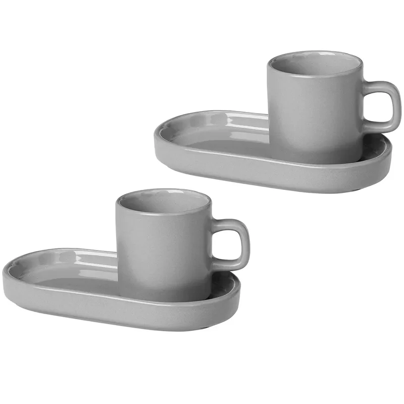 Pilar Espressotasse 2er Pack Mirage grey by Blomus – product photo