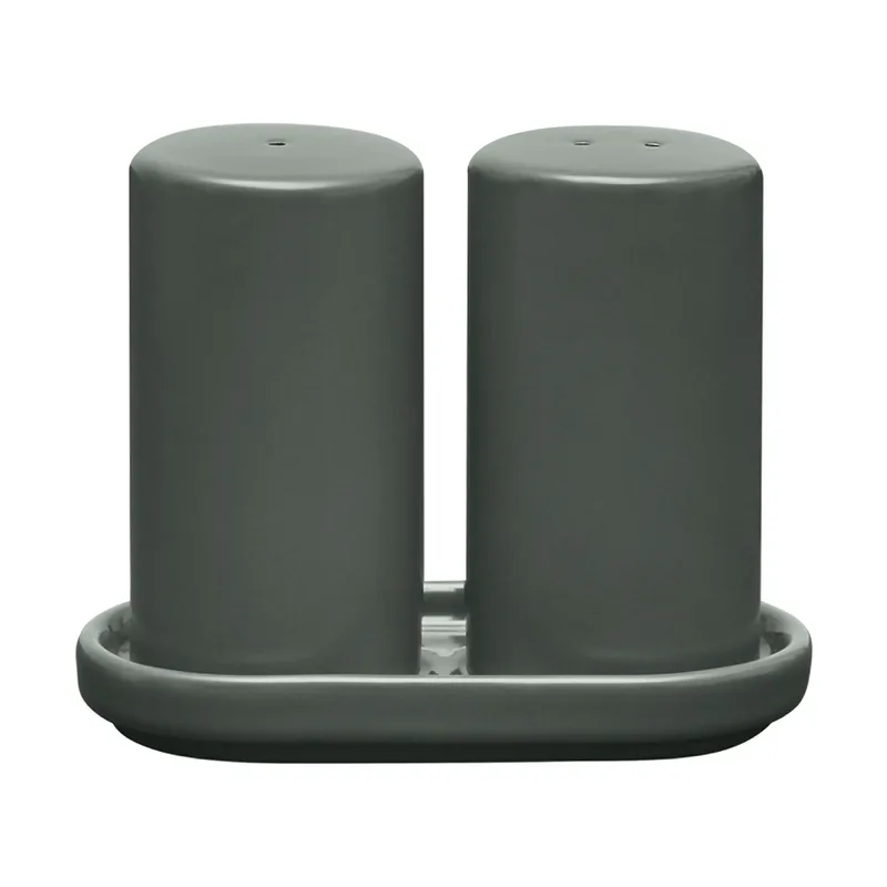 Pilar Salz- & Pfefferstreuer 2-teilig Agave Green, Ø4,5x11,5 cm by Blomus – product photo