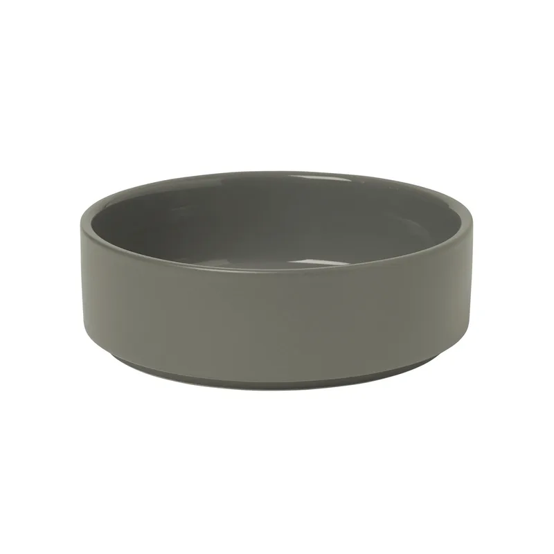 Pilar Schale niedrig Ø 14cm Pewter fra Blomus – produktbillede