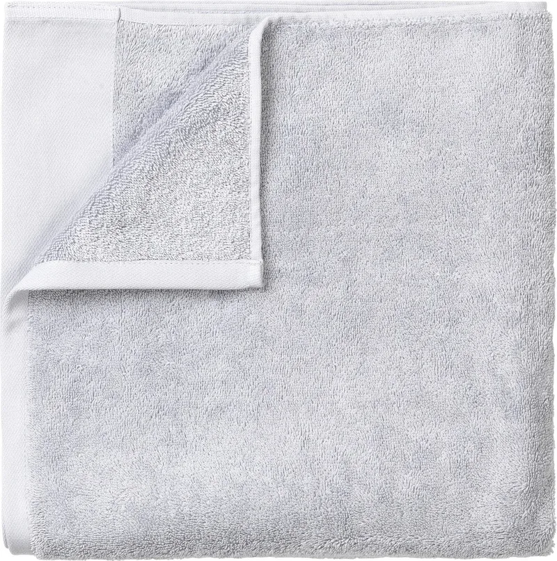 Riva Badtextiel Micro Chip | 100 x 200 cm | Katoen von Blomus in Lichtgrijs – Produktfoto