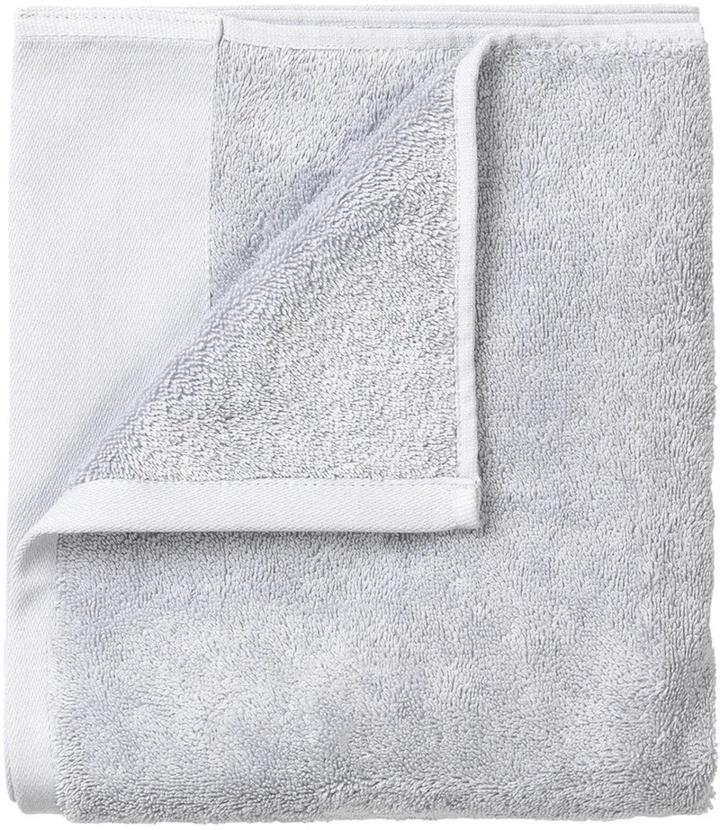 Riva Badtextiel Micro Chip | 30 x 50 set/2 cm | Katoen von Blomus in Lichtgrijs – Produktfoto