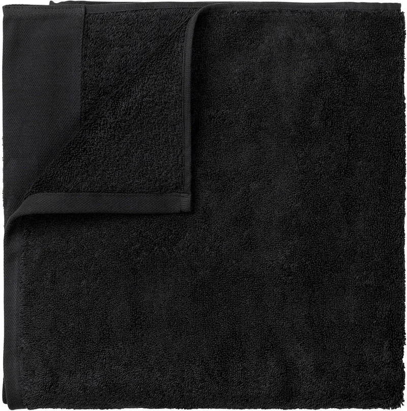 Riva Badtextiel Off Black | 100 x 200 cm | Katoen von Blomus in Zwart – Produktfoto