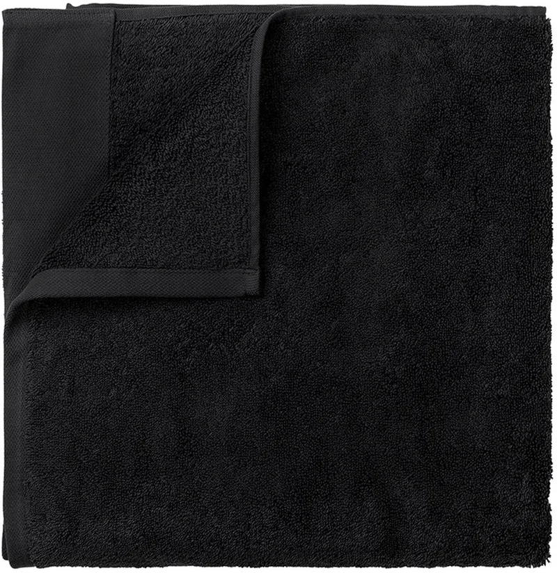 Riva Badtextiel Off Black | 30 x 50 set/2 cm | Katoen von Blomus in Zwart – Produktfoto
