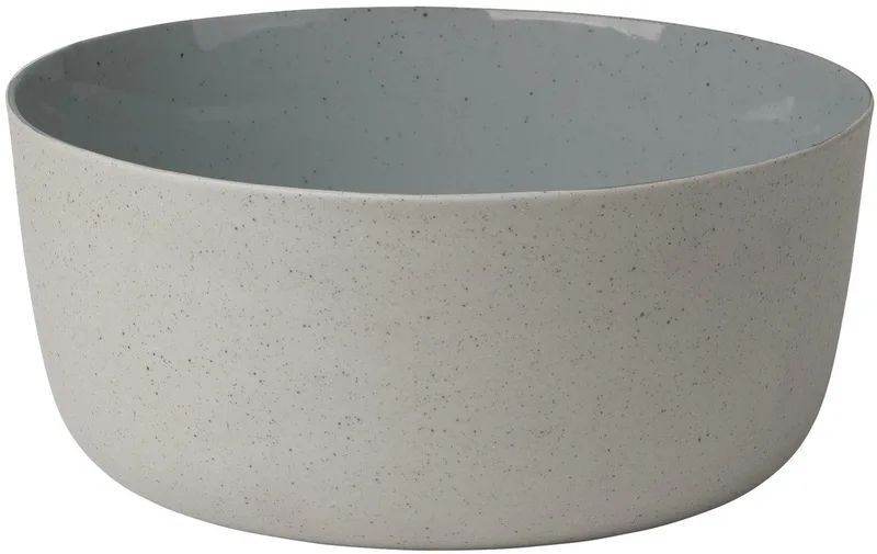 Sablo Stone Kom | Lichtgrijs / Blauw | Stoneware by Blomus in Lichtgrijs / Blauw – product photo