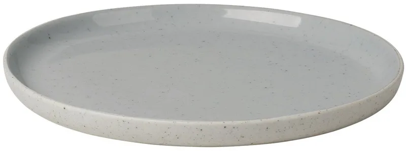 Sablo Stone Plat Bord | Lichtgrijs / Blauw | Stoneware by Blomus in Lichtgrijs / Blauw – product photo