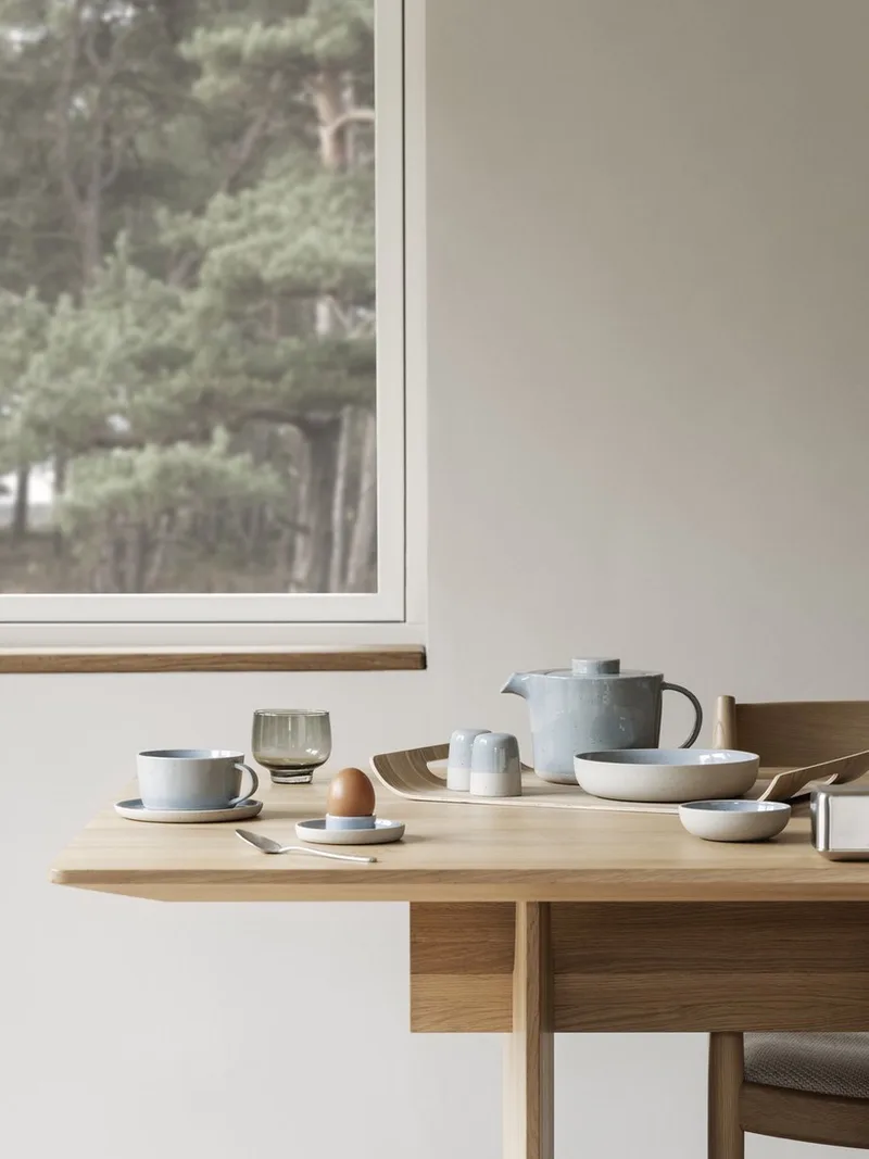 Sablo Stone Serveerbord | Lichtgrijs / Blauw | Stoneware by Blomus in Lichtgrijs / Blauw – product photo