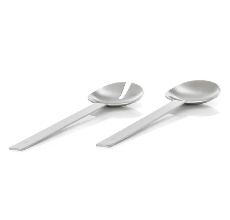 Salatbesteck Salatbesteck Easy Servierbesteck Salat Besteck 2tlg. Edelstahl matt (2-tlg) by Blomus in Grau – product photo