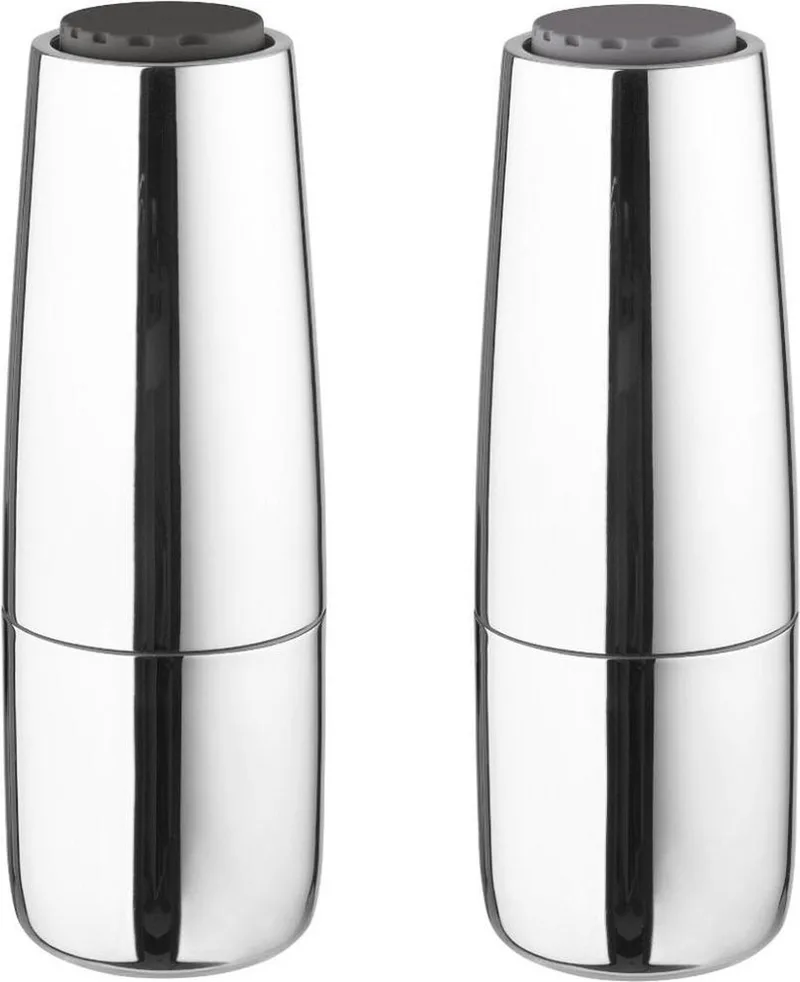 Salpi pepermolen / zoutmolen set sharkskin rvs by Blomus in Zilver – product photo
