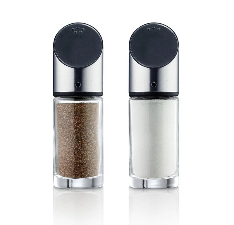 Salzstreuer Salz und Pfefferset Livo Salzstreuer und Pfefferstreuer Glas Edelstahl, (2er Set) by Blomus in Grau – product photo