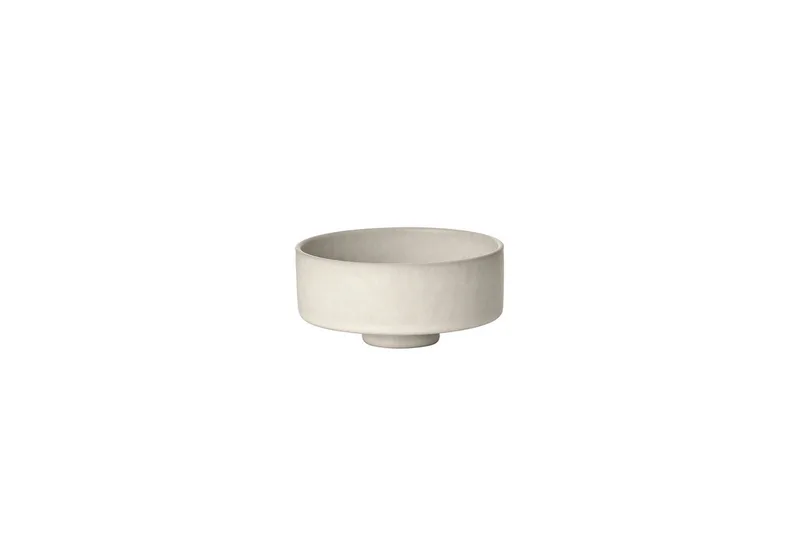 Schale -MAKOTO- Servierschale, Esschale, Bowl: Modernes Design, Steingut, (1-tlg), Zeitlose Schale, matte Glasur, schwebende Leichtigkeit van Blomus in Beige – productfoto 1 van 4