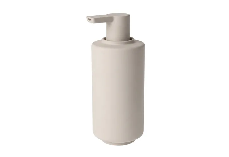 Seifenspender -SAYA- Dosierspender, Pumspender Badezimmer: Modernes Design, (1-tlg), 190ml, Soft-Touch, präziser Pumpkopf von Blomus in Beige – Produktfoto
