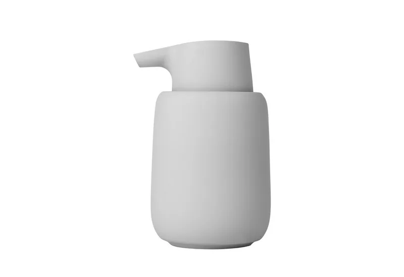 Seifenspender -SONO- Eleganter Dosierspender: Minimalistisches Design, Soft-Touch, 250ml Fassungsvermögen, Langlebig, Pflegeleicht, Modern, Kompakt by Blomus in Grau – product photo