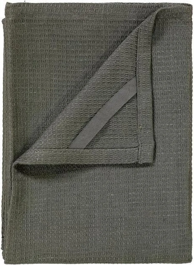 Set 2 Tea Towels Agave green GRID by Blomus in Groen – product photo