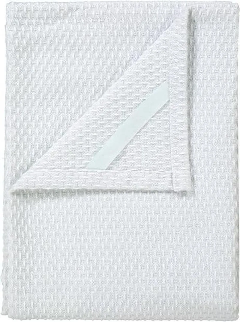 Set 2 Tea Towels Lily White/Micro Chip RIDGE von Blomus in Wit – Produktfoto