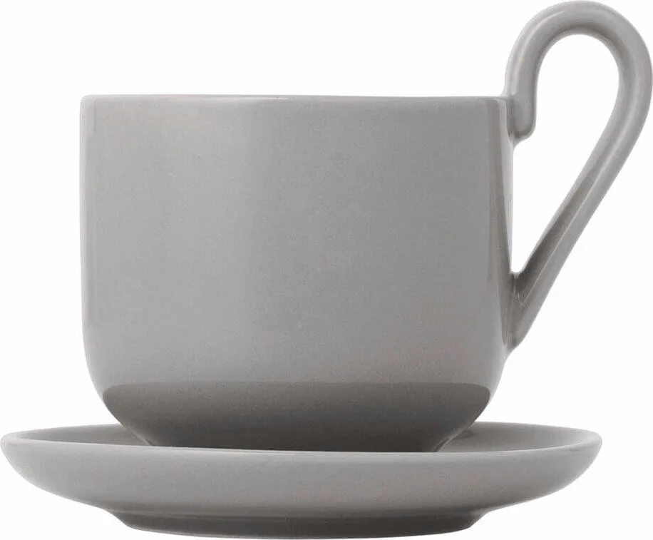 Set van 2 espressotassen RO Mourning Dove, porselein, 80 ml by Blomus – product photo