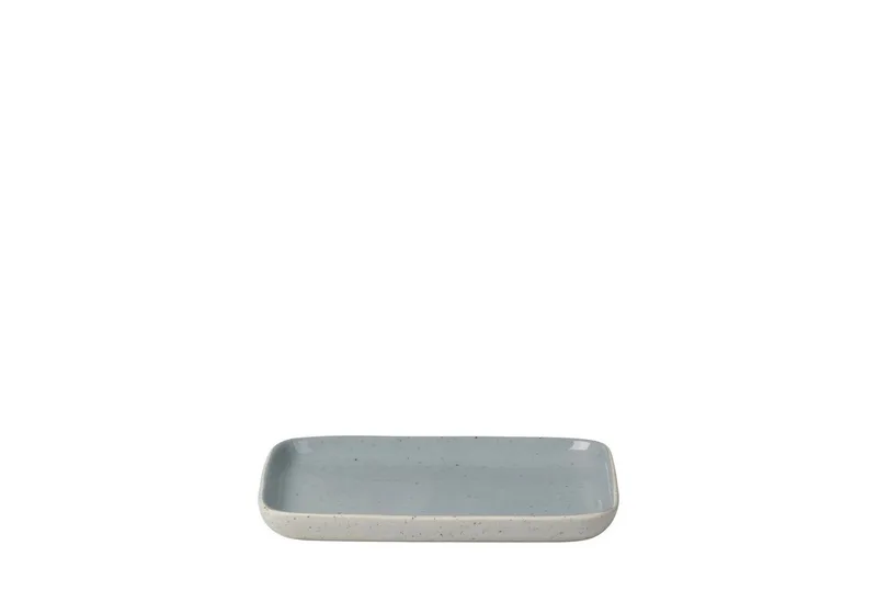 Snackschale -SABLO- Snack Teller: Ein Blickfang für jede Tafel, Steingut, Robust, Langlebig, Unikat, Spülmaschinengeeignet, Mikrowellengeeignet by Blomus in Grau – product photo