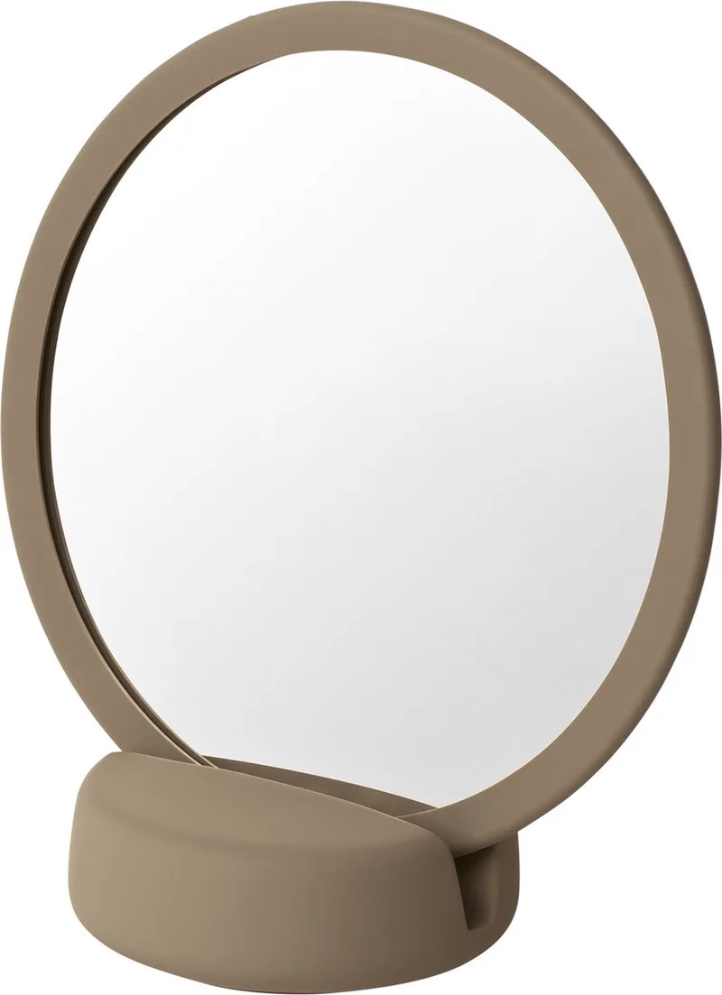 Sono Make Up Spiegel Tan | Beige / Bruin von Blomus in Beige / Bruin – Produktfoto
