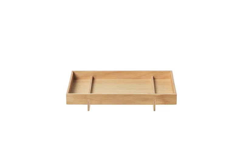 Tablett -ABENTO- Elegantes Tablett aus Hartholz: Vielseitiges Design, Hartholz, Robust, Modern, Multifunktional, Elegant, Dekorativ, Praktisch de Blomus en Braun – photo du produit