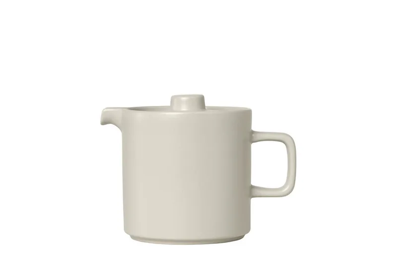 Teekanne -PILAR- Designer-Teekanne: Zeitloses Design für moderne Tische, 1 l, 1000 ml, spülmaschinengeeignet, mikrowellengeeignet, elegantes Design by Blomus in Beige – product photo