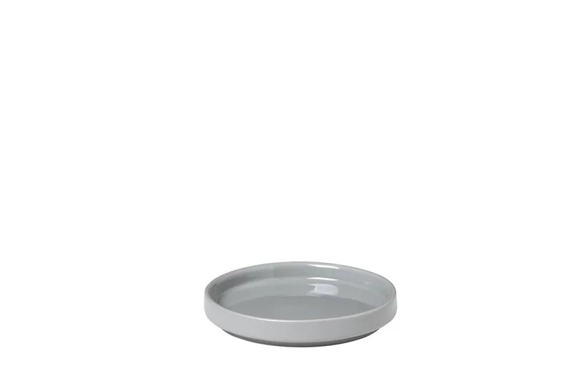 Teller -PILAR- aus Keramik, Ø10cm, Spülmaschinenfest, Mikrowellengeeignet de Blomus en Grau – photo du produit