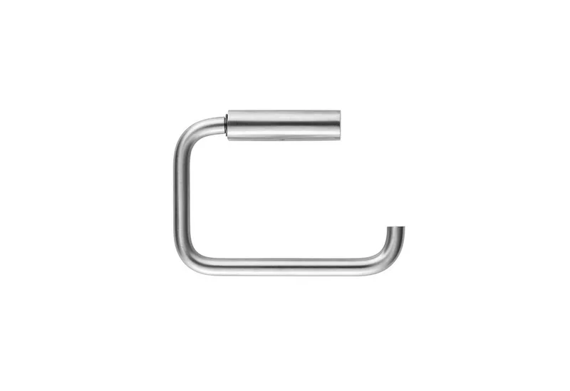 Toilettenpapierhalter -MODO- WC-Rollenhalter: Titanbeschichtet, Kratzfest & Langlebig, Modern, Zeitlos, Hochwertig, Langlebig, Wandmontage, Farbauswahl von Blomus in Silberfarben – Produktfoto
