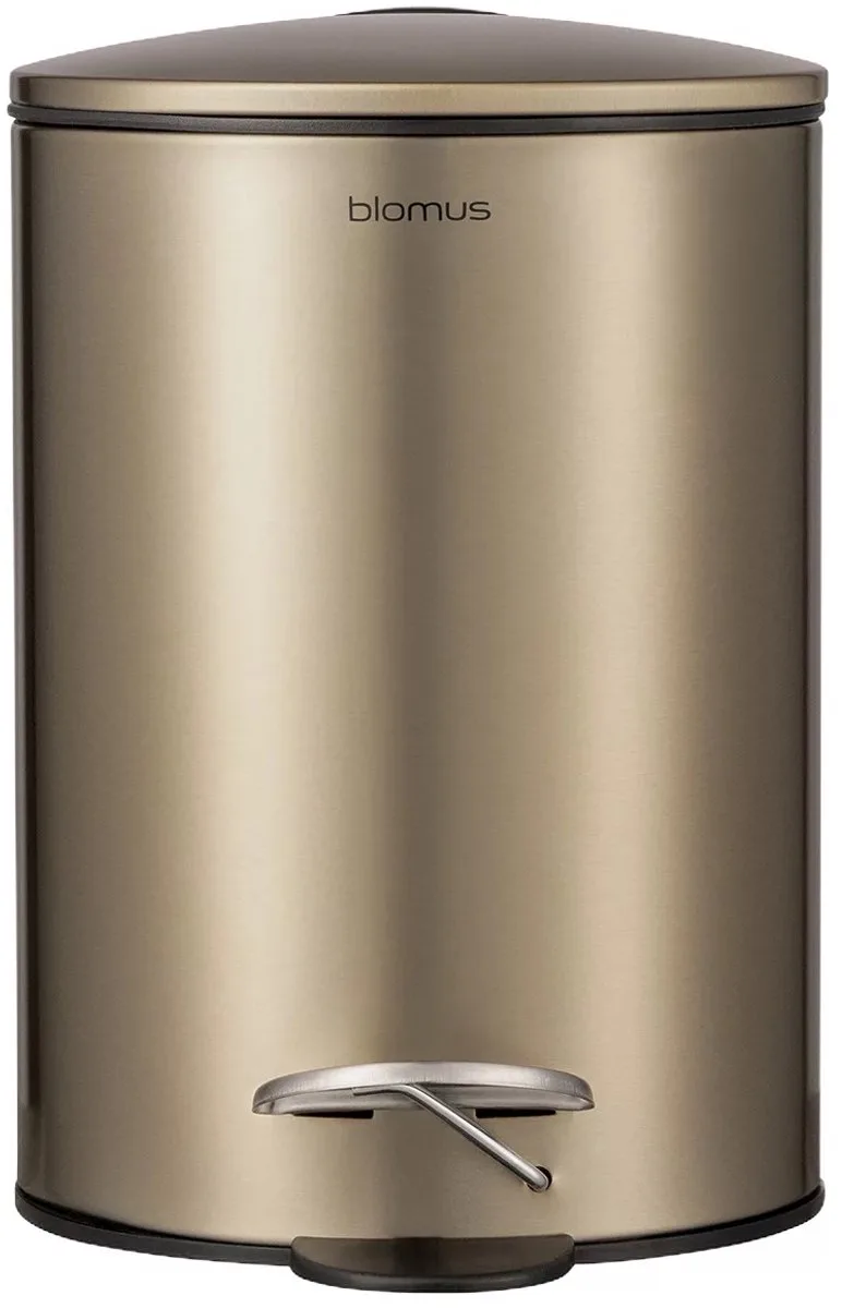 Tubo Pedaalemmer Brass 3 Liter | Staal von Blomus in Goud – Produktfoto