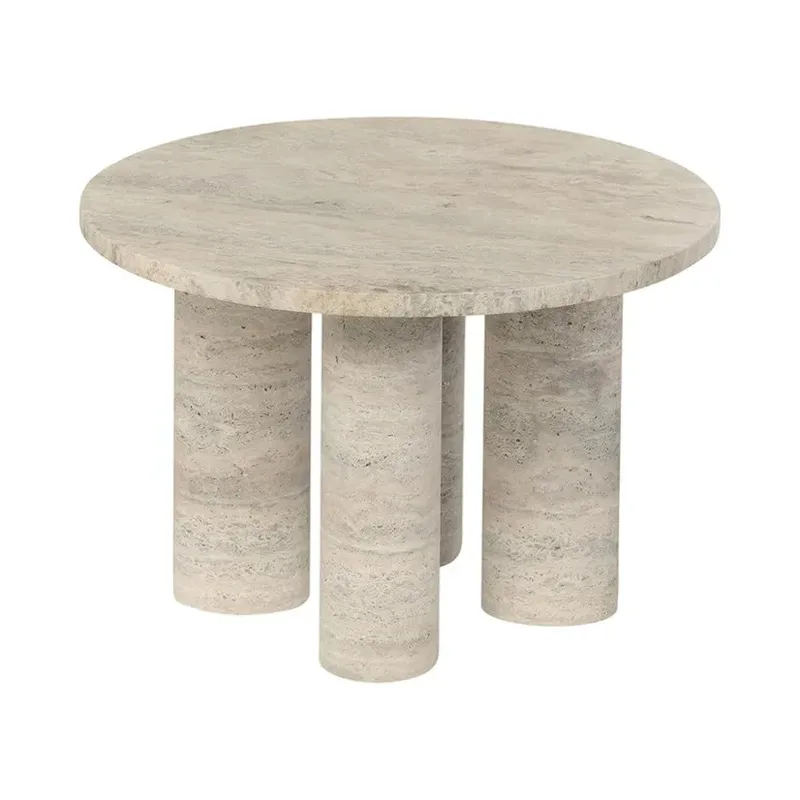 Volos Beistelltisch S Ø52 cm Travertine by Blomus – product photo