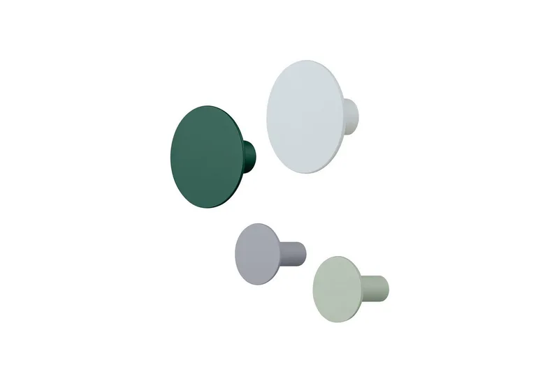 Wandhaken 4er Set -PONTO- Hakenset für Zuhause: Modernes Design, Zuhause, Haushalt, (Set, 4-St., 4er-Set), Nur als Set erhältlich, inkl. Montagematerial, aus Polystone by Blomus in Bunt – product photo