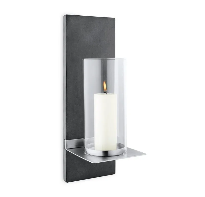 Wandkerzenhalter Finca Wandleuchter mit Kerze Klein Wandkerzenhalter Wandleuchter Kerze (kein-set) by Blomus in Schwarz, weiß – product photo