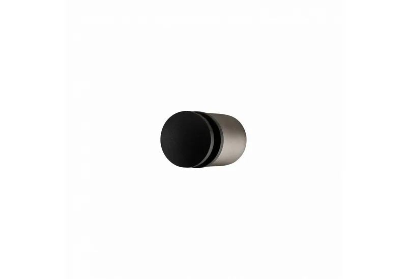 Wandtürstopper -ENTRA- Türstopper: Edles Design & robuster Schutz für Wände, Edelstahl, Weichkunststoff-Puffer, Langlebig, Modernes Design, Vielseitig by Blomus in Braun – product photo