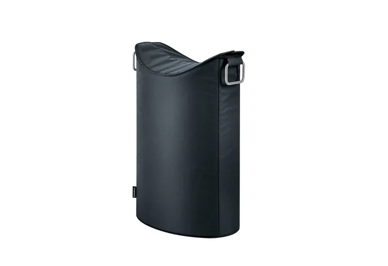 Wäschesack -FRISCO- Moderner Design Wäschesammler: Schmal & Funktional, Designer, Großzügig, Modernes Design, Flexibel, 65 Liter by Blomus in Schwarz – product photo