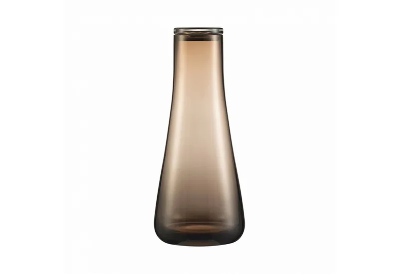 Wasserkaraffe -BELO- Designer-Wasserkaraffe aus mundgeblasenem Glas, Hochwertig, 1200 ml, mundgeblasen, Spülmaschinengeeignet by Blomus in Braun – product photo