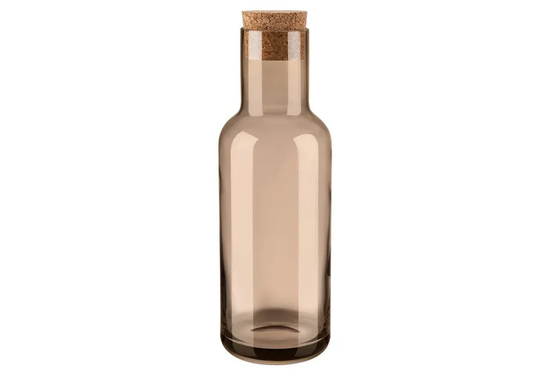 Wasserkaraffe -FUUMI- Elegante Wasserkaraffe aus mundgeblasenem Glas, Mundgeblasen, Durchgefärbt, Spülmaschinengeeignet, 1 Liter, Designer by Blomus in Braun – product photo