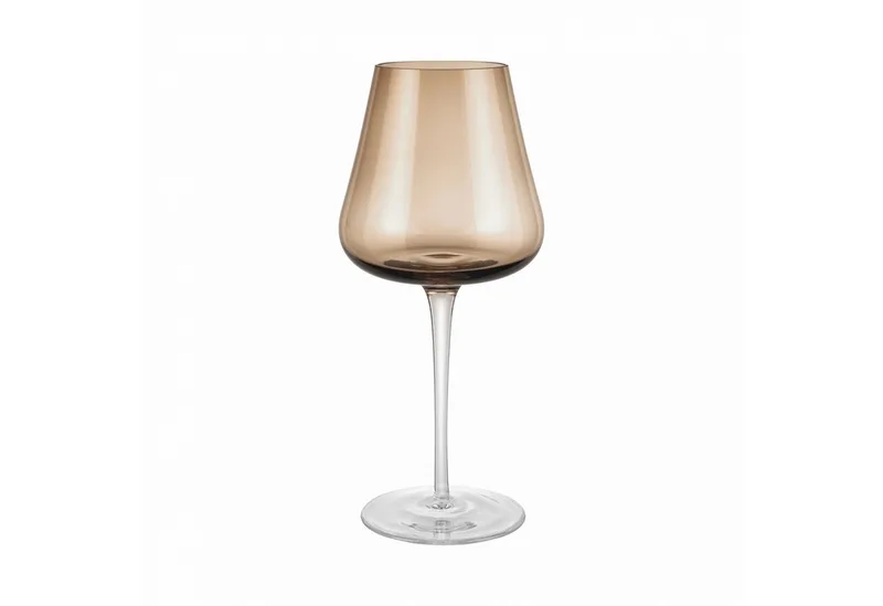 Weinglas -BELO- Designer-Weingläser im 2er-Set aus mundgeblasenem Glas, Glas, Weißweinglas, 400 ml, mundgeblasen, Spülmaschinengeeignet van Blomus in Bruin – productfoto