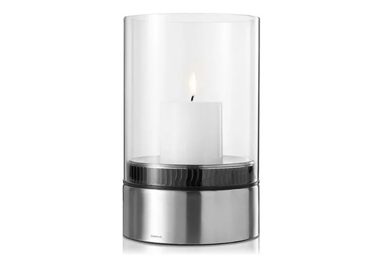 Windlicht Blomus Windlicht Edelstahl Glas H 23 x Ø 15 cm Deko (1 St) de Blomus en Silberfarben – photo du produit