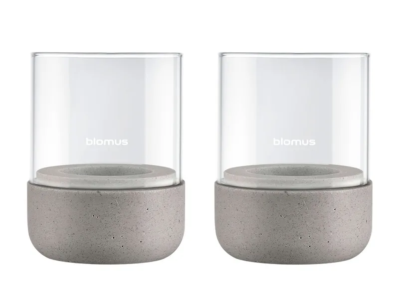 Windlicht CALMA Windlicht satellite XS 2er Set by Blomus in Grau – product photo