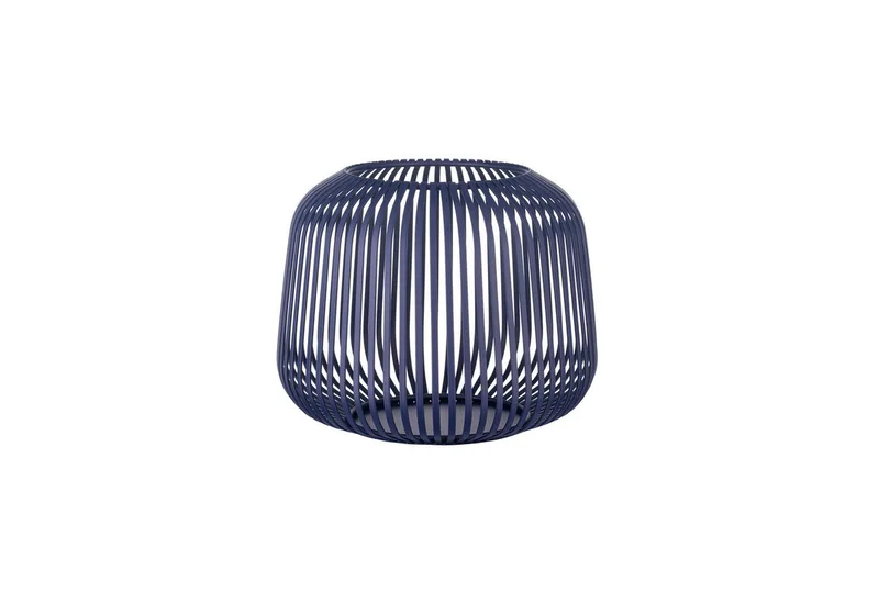 Windlicht -LITO- Laterne, Windlicht, Kerzenhalter: Modernes Design (1 St., inkl. innenliegendem Glaszylinder) von Blomus in Blau – Produktfoto