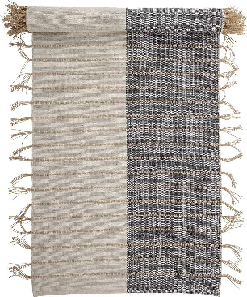 Aciano Vloerkleed - Beige - Katoen von Bloomingville in Natuur – Produktfoto