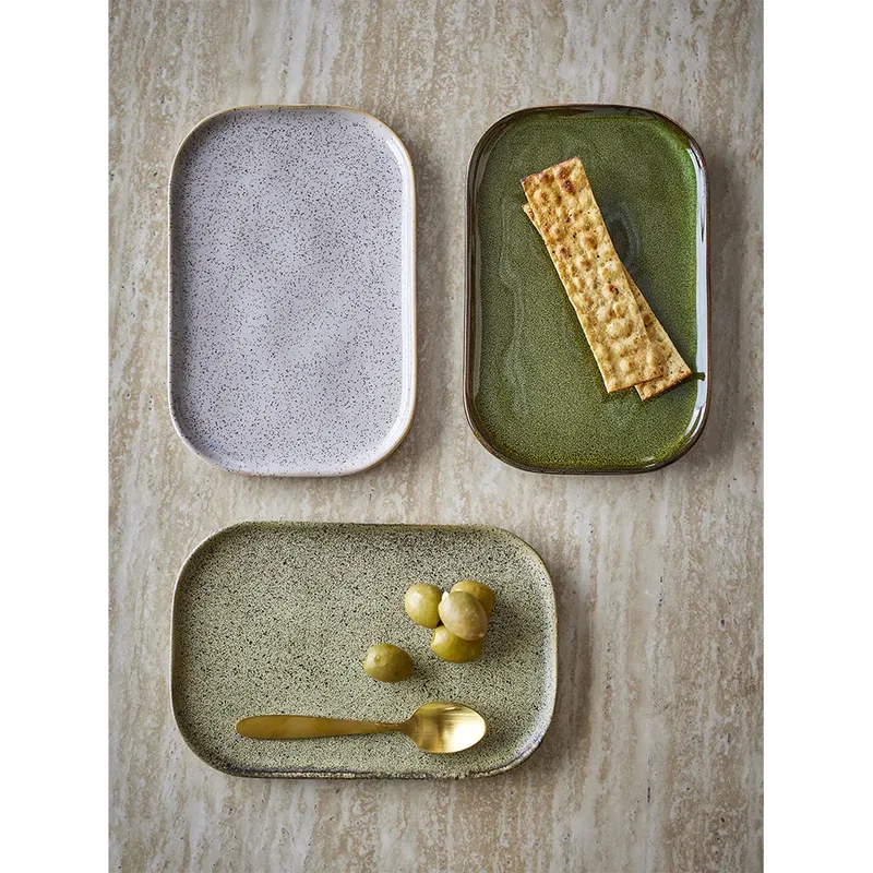 Addison Dessertteller Grün, 3-teilig de Bloomingville – photo du produit 2 sur 3