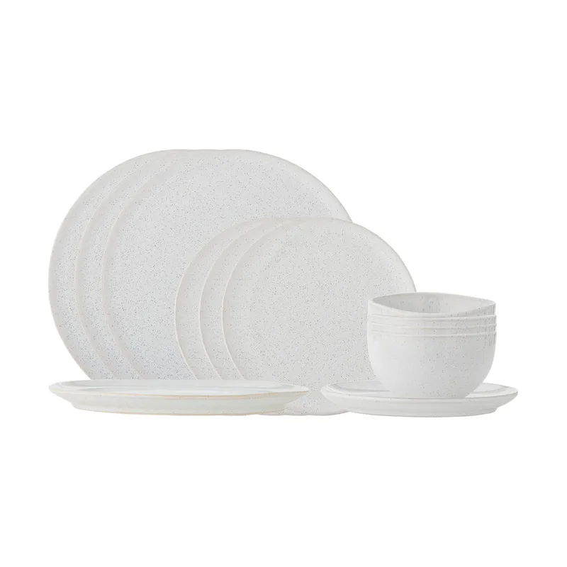 Addison Geschirrset 12-teilig Weiß by Bloomingville – product photo