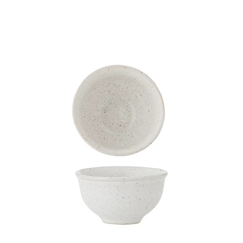 Addison Schale - weißes Steinzeug (Ø8) für Home & Garden fra Bloomingville – produktbillede