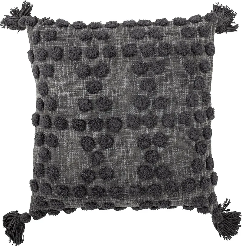 Adiva Cushion, Grey, Cotton by Bloomingville in Grijs – product photo