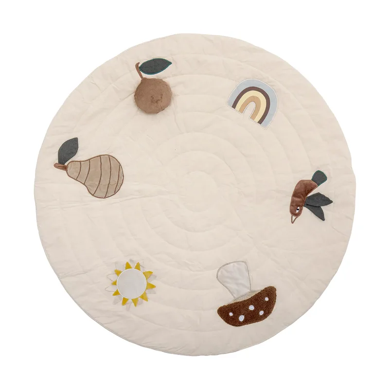 Agnes Spielmatte Ø100 cm Weiß van Bloomingville – productfoto 1 van 3