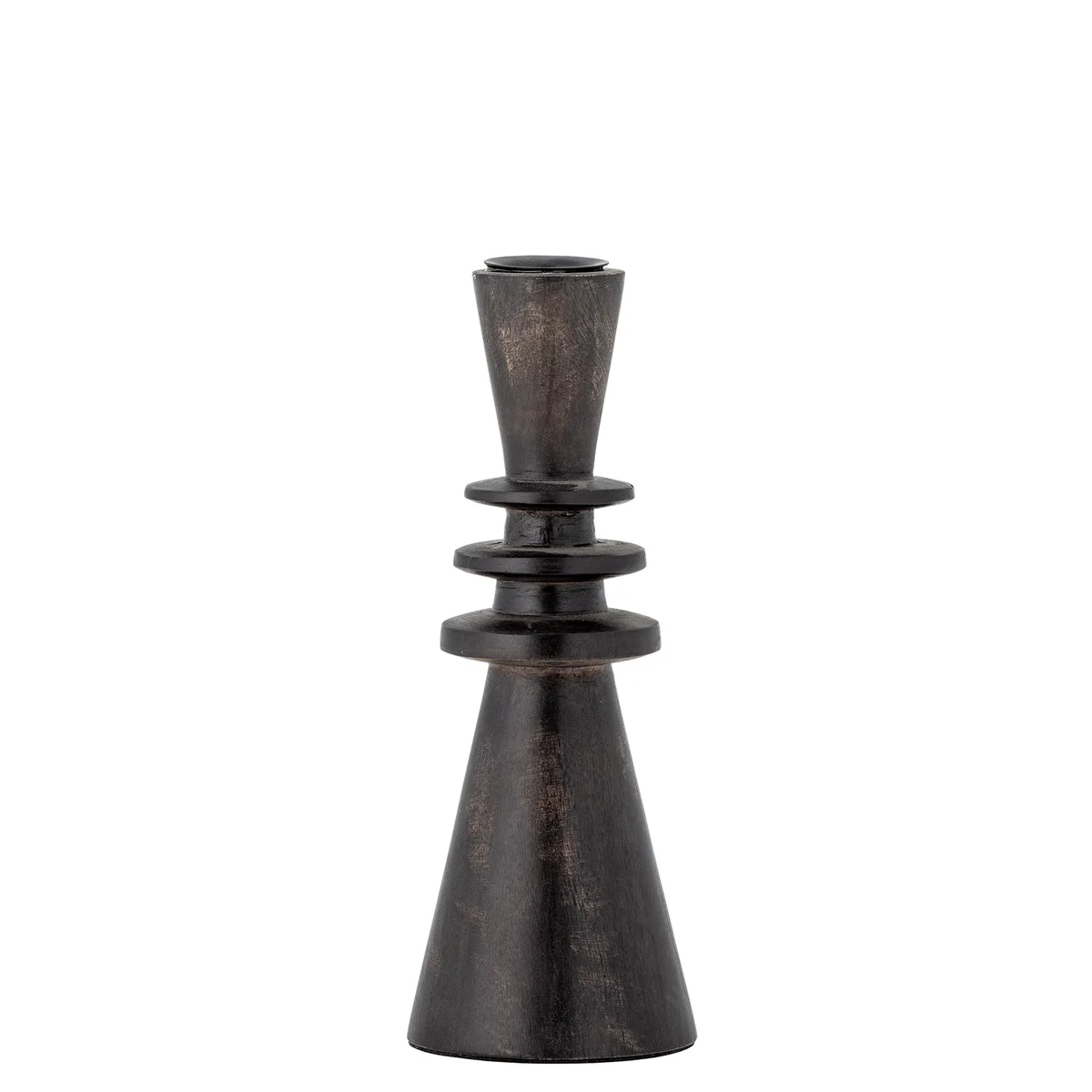Armel Lysestage, Sort, Mango, D7xH20 cm van Bloomingville – productfoto