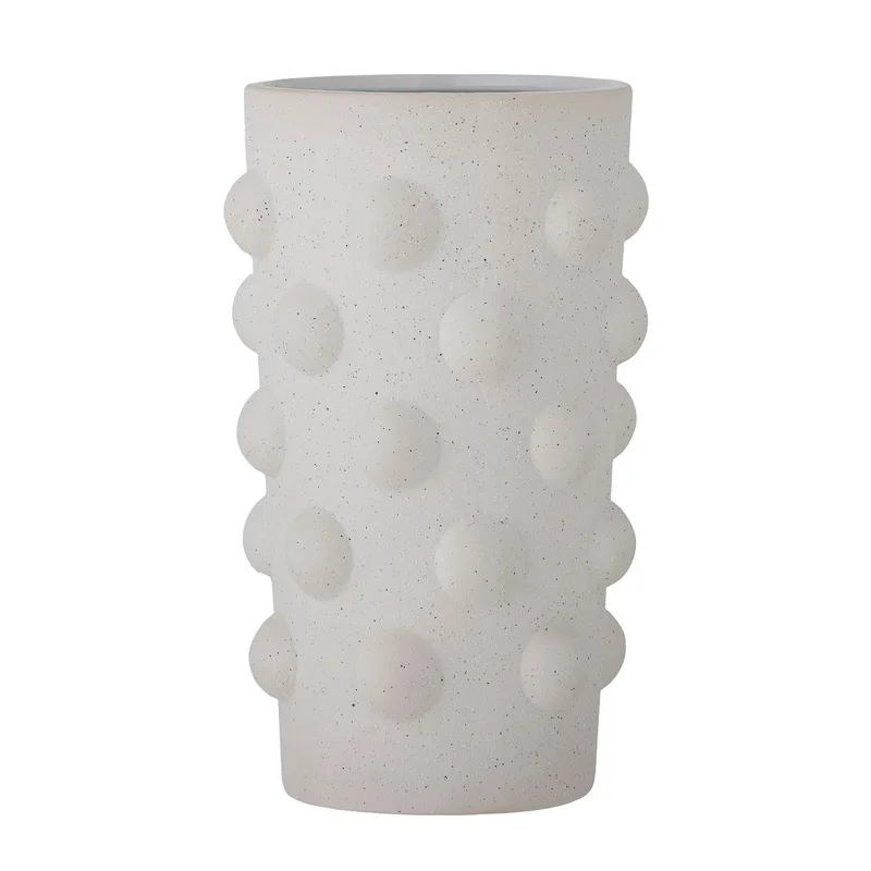 Artan Vase, Weiß, Steingut, Steingut, Home Decor by Bloomingville – product photo