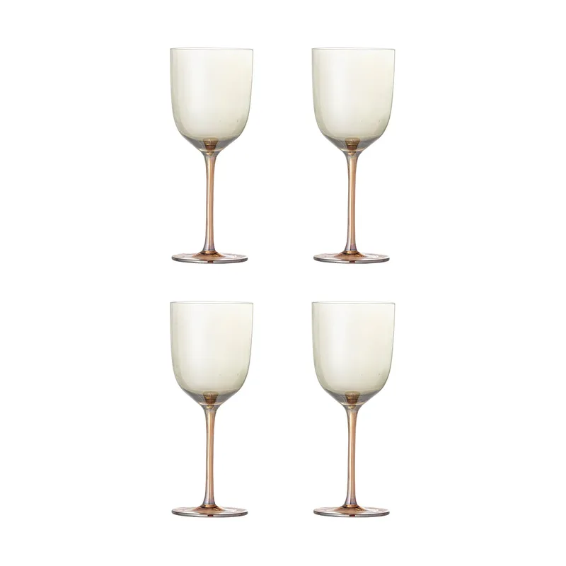 Aston Weinglas 4-teilig Bronze de Bloomingville – photo du produit