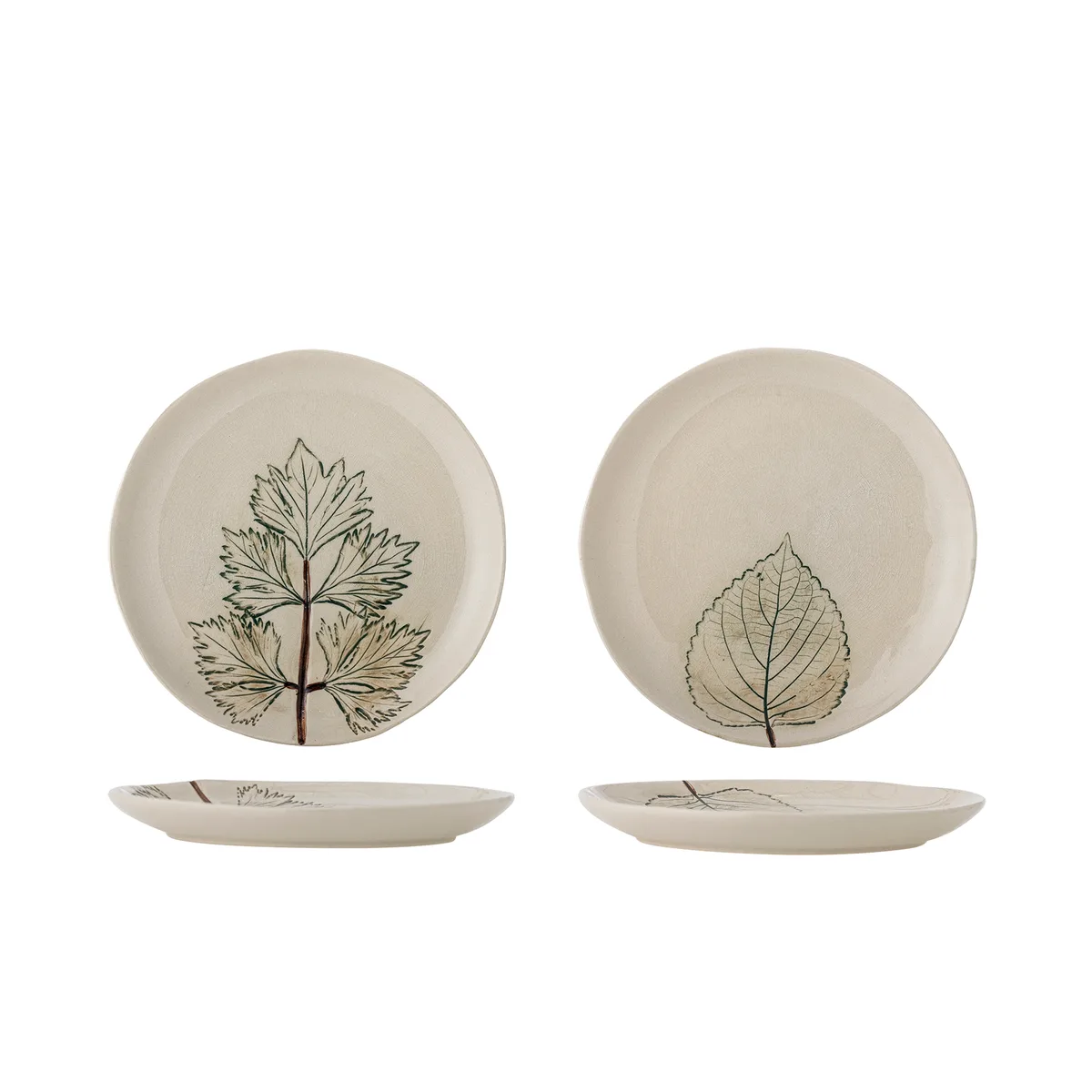 Aubrin Tallerken, Natur, Stentøj, D21xH1,5 cm, Set of 2 von Bloomingville – Produktfoto