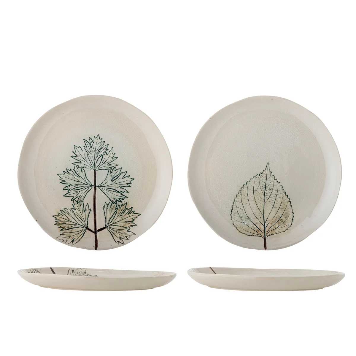 Aubrin Tallerken, Natur, Stentøj, D27xH1,5 cm, Set of 2 von Bloomingville – Produktfoto
